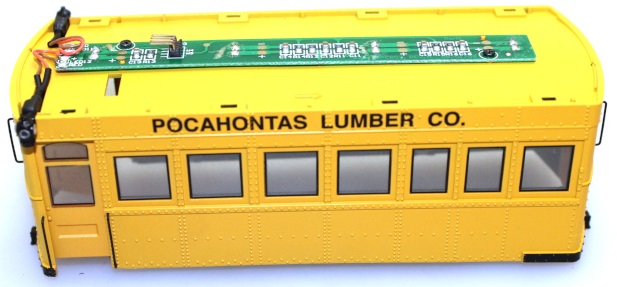 (image for) Trailer Shell - Pocahontas Logging Co ( On30 Railbus & Trailer )